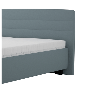 Posteľ s matracom MELISSA sivomodrá, 180x200 cm 3