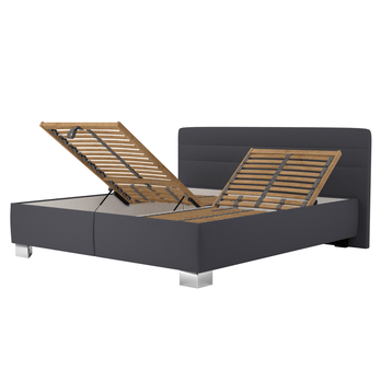 Posteľ s matracom MELISSA tmavosivá, 180x200 cm 1