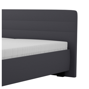 Posteľ s matracom MELISSA tmavosivá, 180x200 cm 3