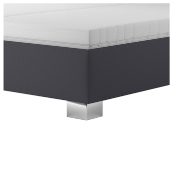 Posteľ s matracom MELISSA tmavosivá, 180x200 cm 4