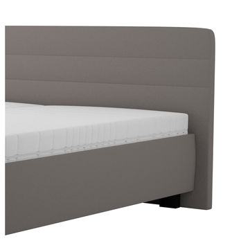 Posteľ s matracom MELISSA sivohnedá, 140x200 cm 2