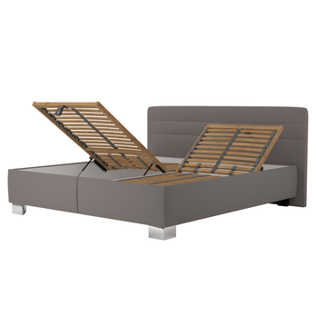 Posteľ s matracom MELISSA sivohnedá, 180x200 cm 1