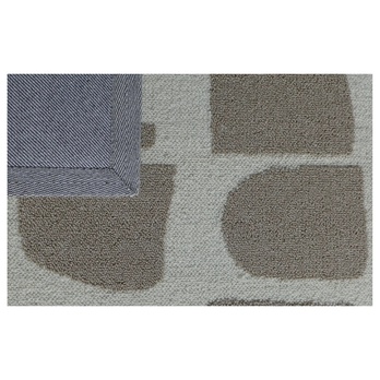 Koberec MELLOW GEO hnedá/biela, 80x150 cm 1