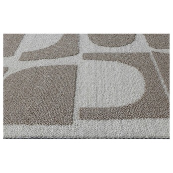 Koberec MELLOW GEO hnedá/biela, 80x150 cm 2