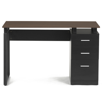 Písací stôl MELMEN orech/čierna 2
