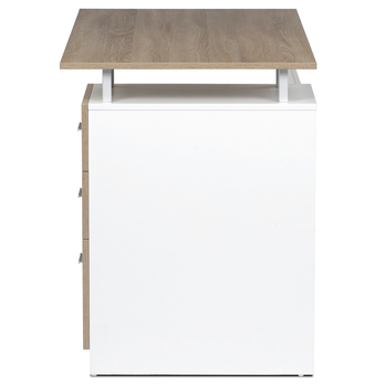 Písací stôl MELMEN dub sonoma/biela 3