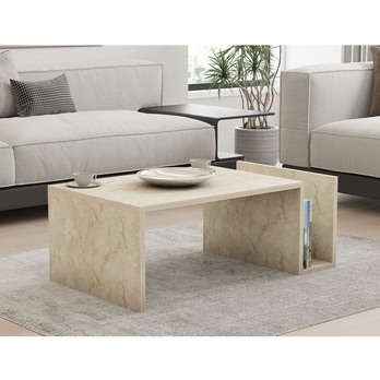 Konferenčný stolík MEMO travertín 1