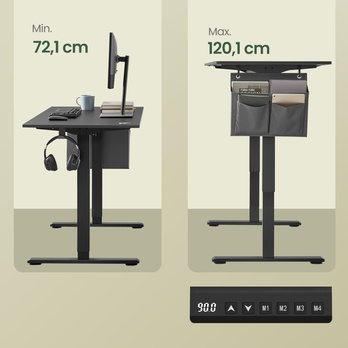 Pracovný stôl MEMORY 1 antracitová 2
