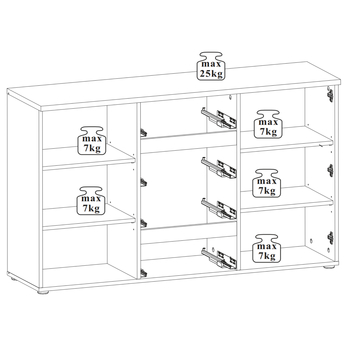 Komoda MEMPHIS 27 dub artisan 2