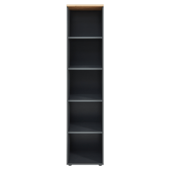 Regál MEMPHIS II dub artisan/grafitová, šírka 45 cm 2