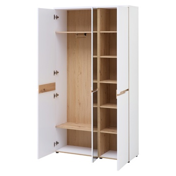 Predsieňová skriňa MEMPHIS III 02 biela/dub artisan 1