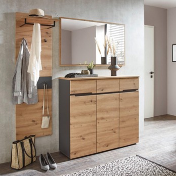 Predsieňový panel  MEMPHIS III dub artisan/grafitová 1