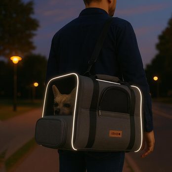 Taška na mačky MEOW 2 sivá 3
