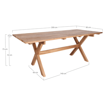 Jedálenský stôl MERCAO teak 5