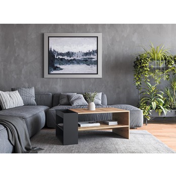 Konferenčný stolík MERCAO dub artisan/čierna 1