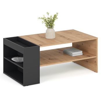 Konferenčný stolík MERCAO dub artisan/čierna 2