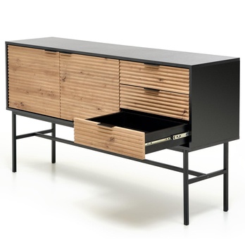 Komoda MERONU 2 dub artisan/čierna 3