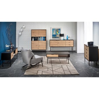 Komoda MERONU 2 dub artisan/čierna 6