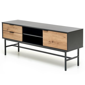 TV komoda MERONU dub artisan/čierna 2