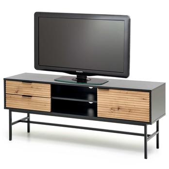TV komoda MERONU dub artisan/čierna 3