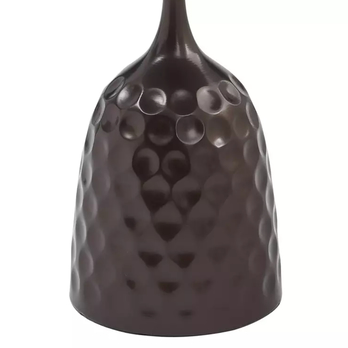 Prístavný stolík METTA sivá/bronzová 2