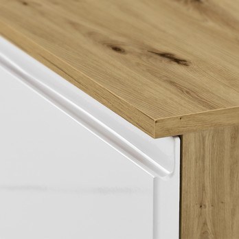 TV stolík MEZO 140 dub artisan/biela 6