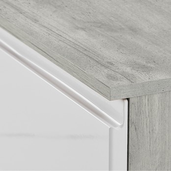TV stolík MEZO 160 woodcon sivá/biela 4