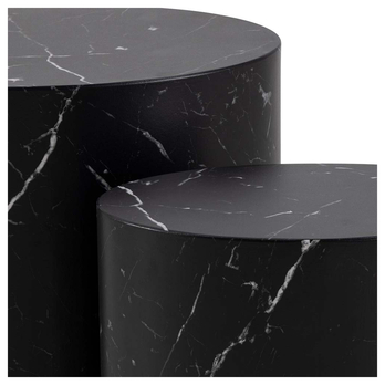 Súprava konferenčných stolíkov MICE čierny mramor, 2 ks 6