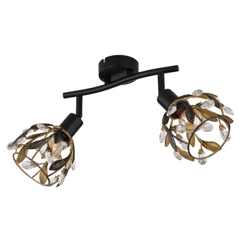 Bodové svietidlo MIKA 2 čierna/zlatá 2