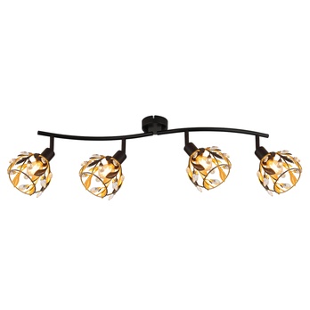 Bodové svietidlo MIKA 4 čierna/zlatá 4