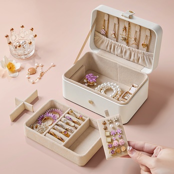 Cestovná šperkovnica MILA biela 2