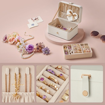 Cestovná šperkovnica MILA biela 3