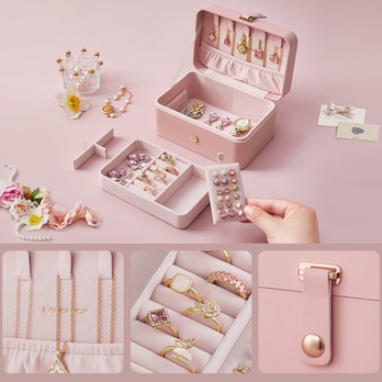 Cestovná šperkovnica MILA ružová 2