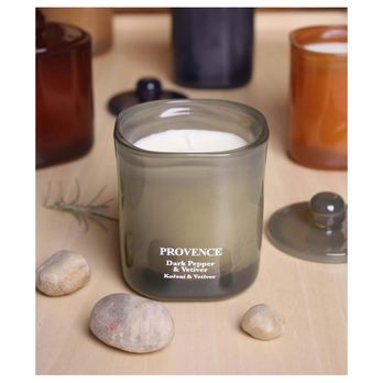 Vonná sviečka s viečkom MILA čierne korenie a vetiver, 180 g 1