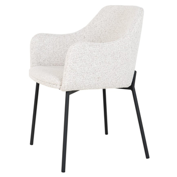 Jedálenská stolička MILALLO biela/čierna 4