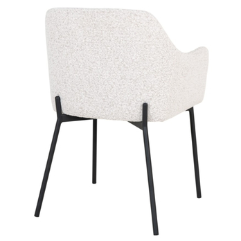 Jedálenská stolička MILALLO biela/čierna 5