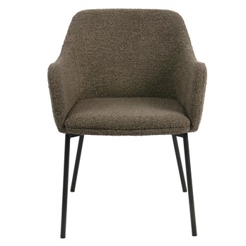 Jedálenská stolička MILALLO hnedá/čierna 2