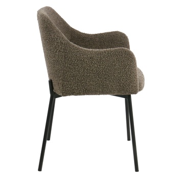 Jedálenská stolička MILALLO hnedá/čierna 5