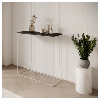 Konzolový stolík MILAN biela/čierna 1