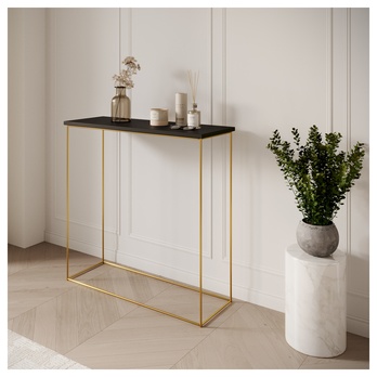 Konzolový stolík MILAN zlatá/čierna 1