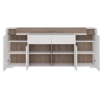 Komoda MILANO 2 alpská biela/dub sanremo 1