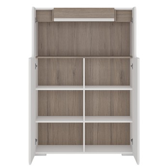 Komoda MILANO 3 alpská biela/dub sanremo 2