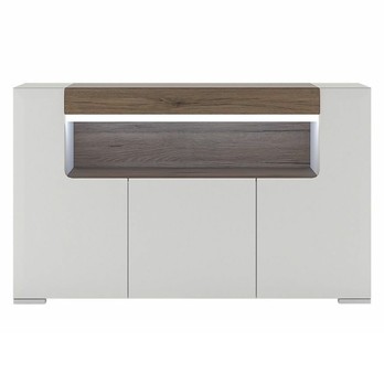 Komoda MILANO 4 alpská biela/dub sanremo 3