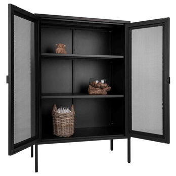 Vitrína MILBUERNI čierna 2