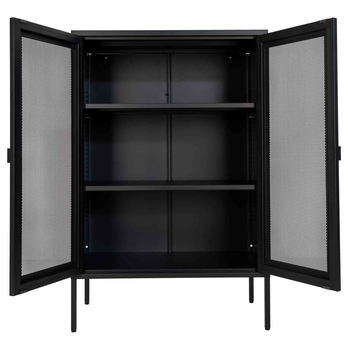 Vitrína MILBUERNI čierna 6