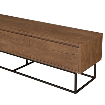 TV komoda MILO orech/čierna 3