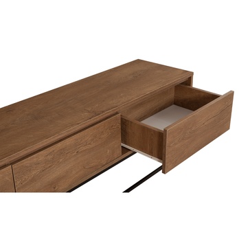 TV komoda MILO orech/čierna 4