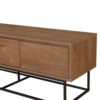 TV komoda MILO orech/čierna 3