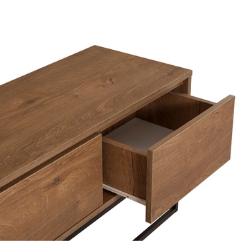 TV komoda MILO orech/čierna 4