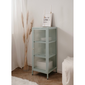 Vitrína MILTON I svetlozelená 1